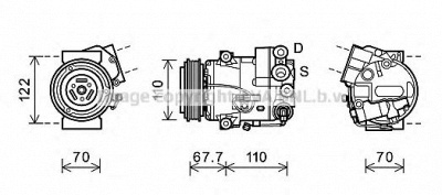 AVA QUALITY COOLING olk608 -  Компрессор, кондиционер